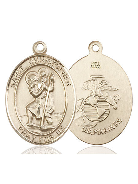 14kt Gold St. Christopher Medal