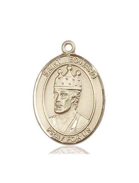 14kt Gold St. Edward the Confessor Medal