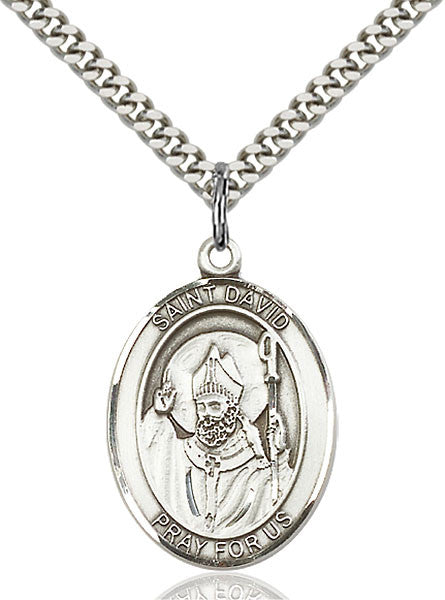 Sterling Silver St. David of Wales Pendant