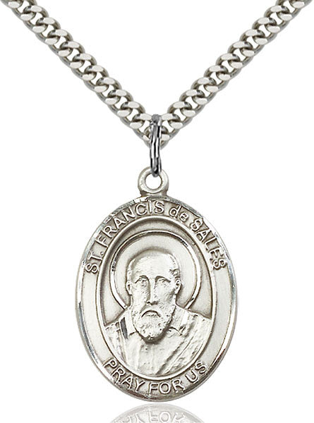 Sterling Silver St. Francis de Sales Pendant