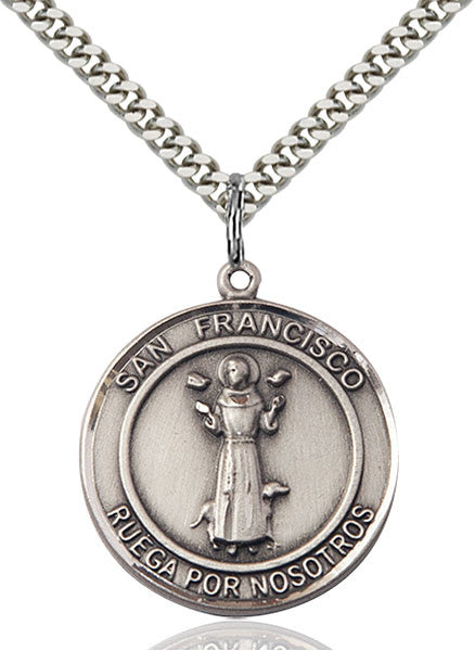 Sterling Silver San Francis of Assisi Pendant