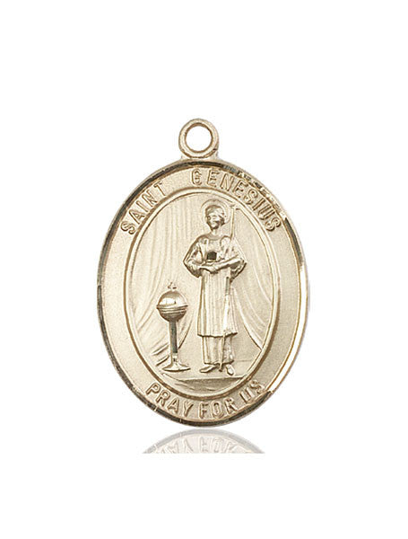 14kt Gold St. Genesius of Rome Medal