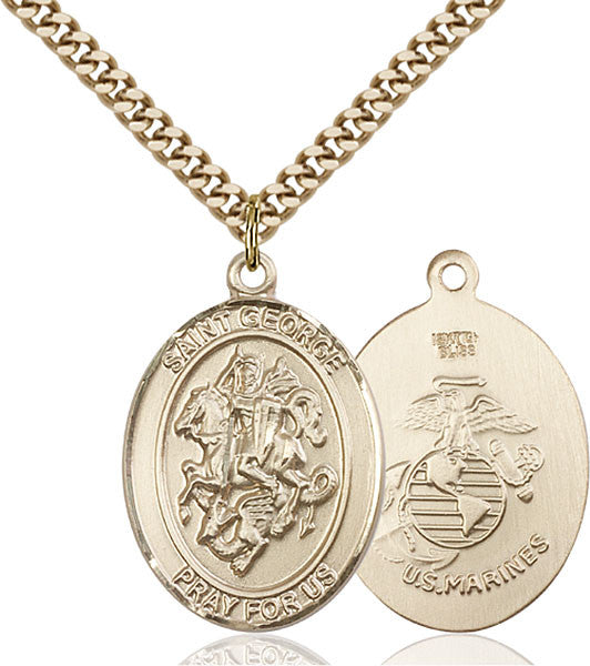 Gold Filled St. George Pendant
