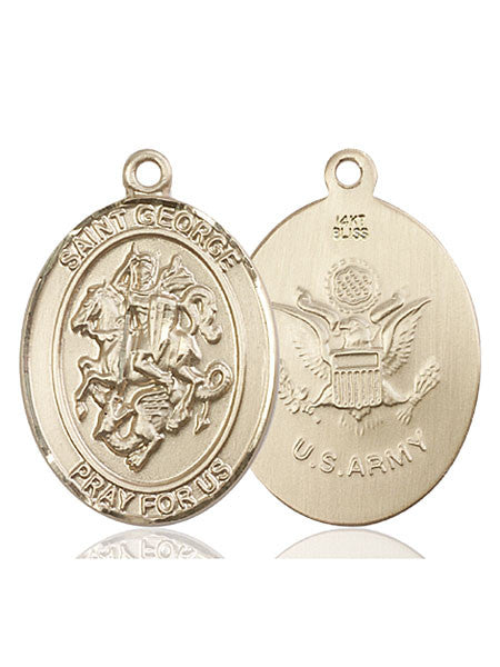 14kt Gold St. George Medal