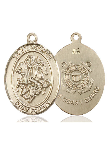 14kt Gold St. George Medal