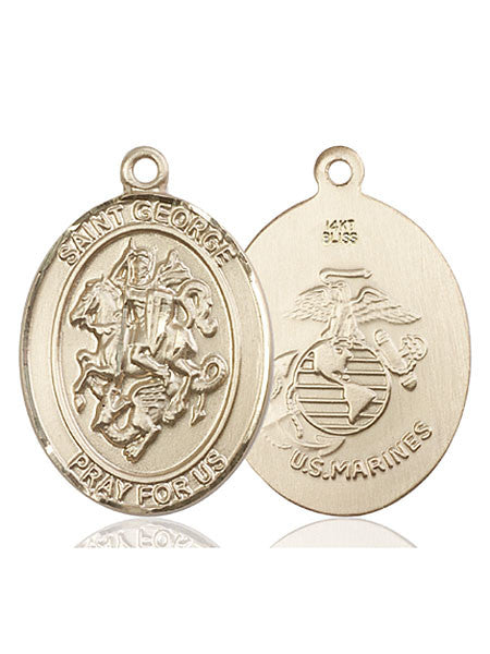 14kt Gold St. George Medal