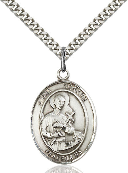 Sterling Silver St. Gerard Majella Pendant