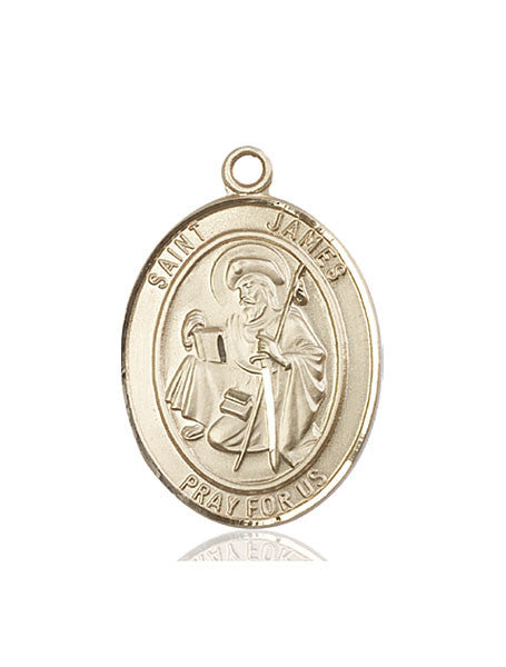 14kt Gold St. James the Greater Medal