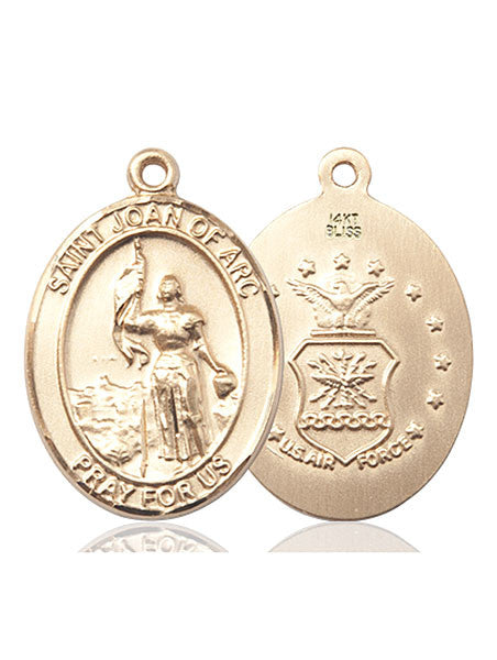 14kt Gold St. Joan Of Arc / Air Force Medal