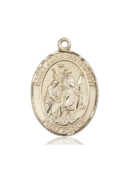 14kt Gold St. John the Baptist Medal