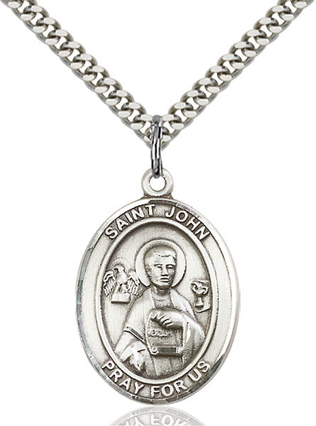 Sterling Silver St. John the Apostle Pendant