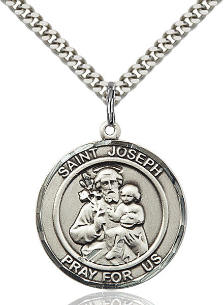 Sterling Silver St. Joseph Pendant