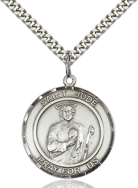 Sterling Silver St. Jude Pendant