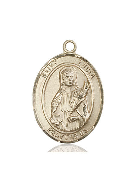 14kt Gold St. Lucia of Syracuse Medal