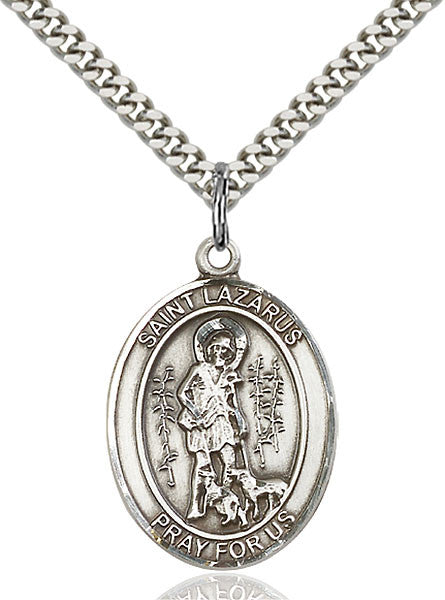 Sterling Silver St. Lazarus Pendant