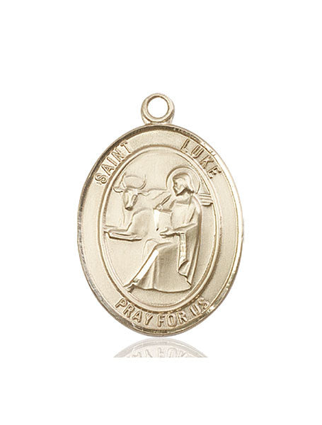 14kt Gold St. Luke the Apostle Medal