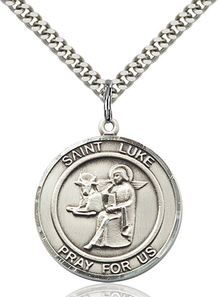 Sterling Silver St. Luke the Apostle Pendant