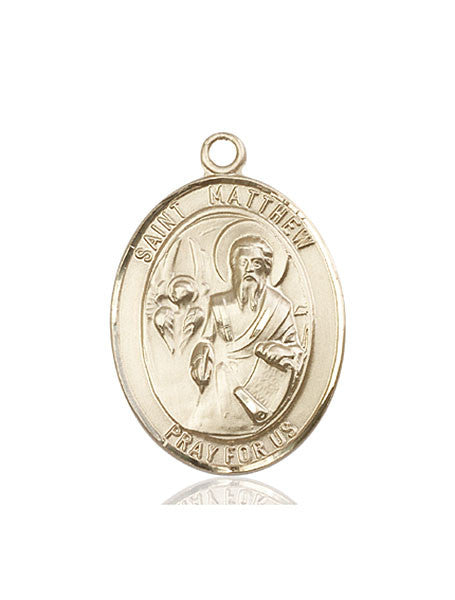 14kt Gold St. Matthew the Apostle Medal