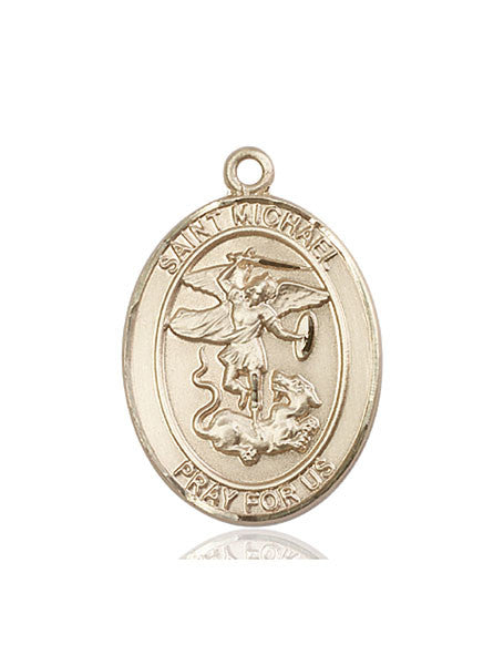 14kt Gold St. Michael the Archangel Medal