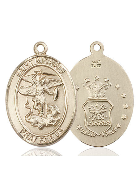 14kt Gold St. Michael the Archangel Medal