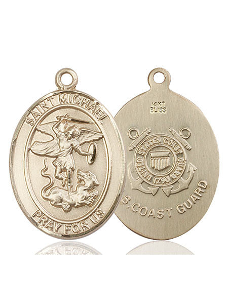 14kt Gold St. Michael the Archangel Medal