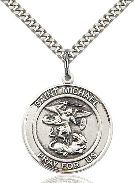 Sterling Silver St. Michael the Archangel Pendant