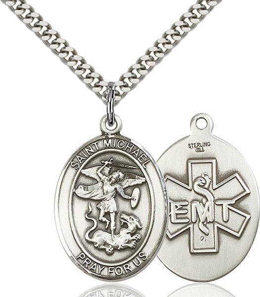 Sterling Silver St. Michael / EMT Pendant