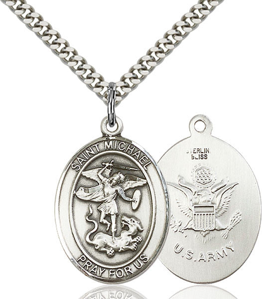 Sterling Silver St. Michael the Archangel Pendant