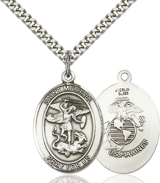 Sterling Silver St. Michael the Archangel Pendant