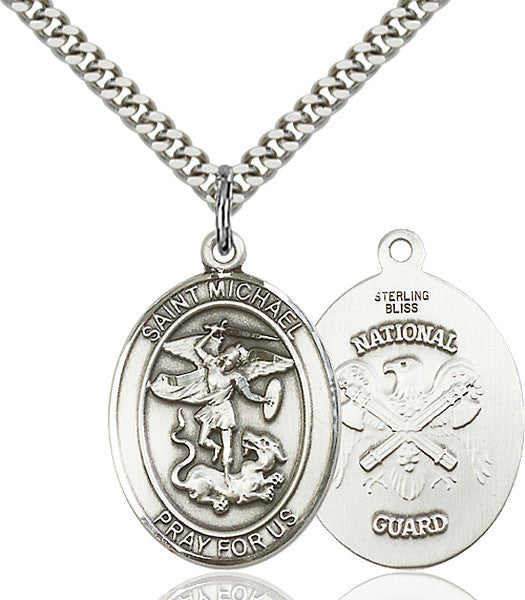 Sterling Silver St. Michael the Archangel Pendant