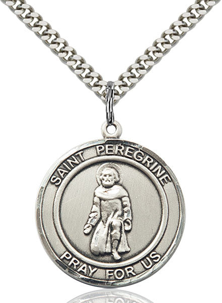 Sterling Silver St. Peregrine Pendant