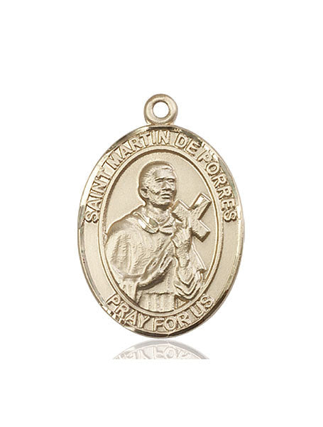 14kt Gold St. Martin de Porres Medal