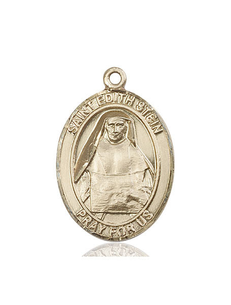 Medalla de oro de 14 kt de Santa Edith Stein