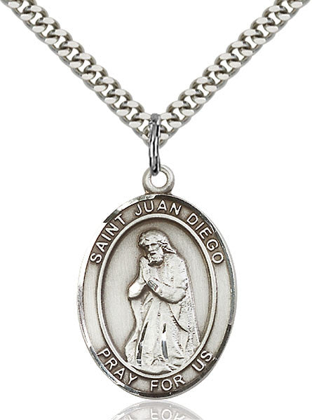 Sterling Silver St. Juan Diego Pendant