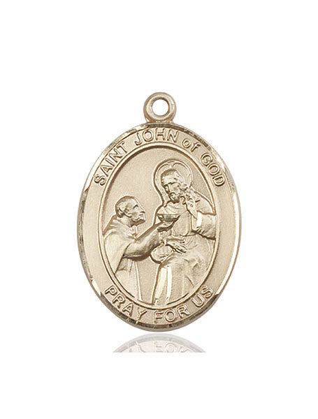 14kt Gold St. John of God Medal