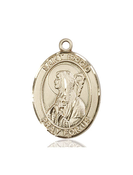 14kt Gold St. Brigid of Ireland Medal