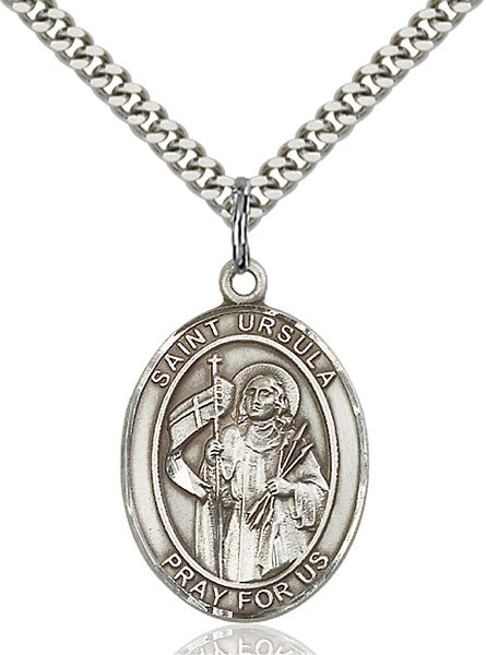 Sterling Silver St. Ursula Pendant