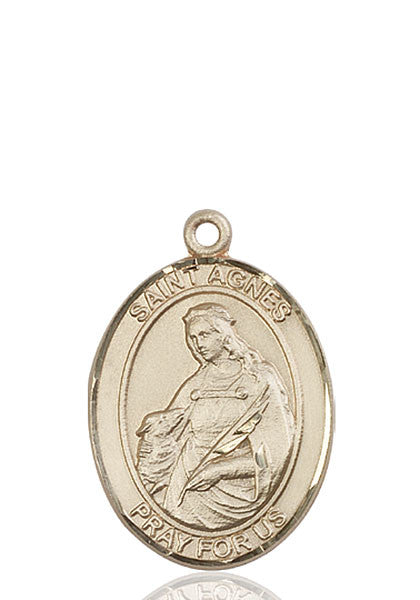 14kt Gold St. Agnes of Rome Medal