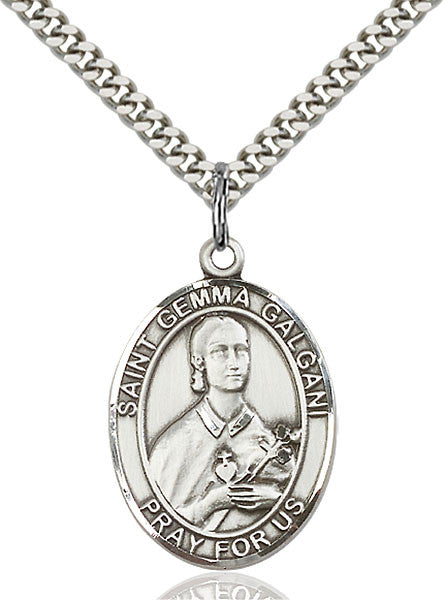 Sterling Silver St. Gemma Galgani Pendant