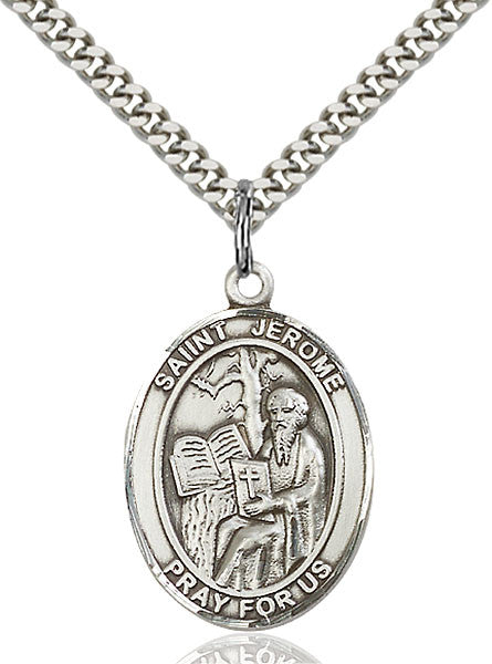 Sterling Silver St. Jerome Pendant