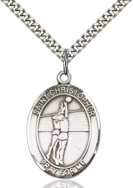 Sterling Silver St. Christopher Pendant