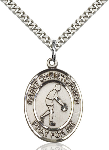 Sterling Silver St. Christopher Pendant