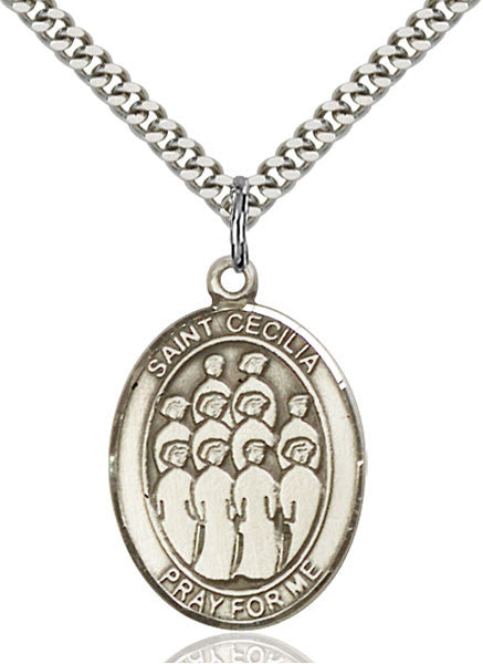 Sterling Silver St. Cecilia / Choir Pendant