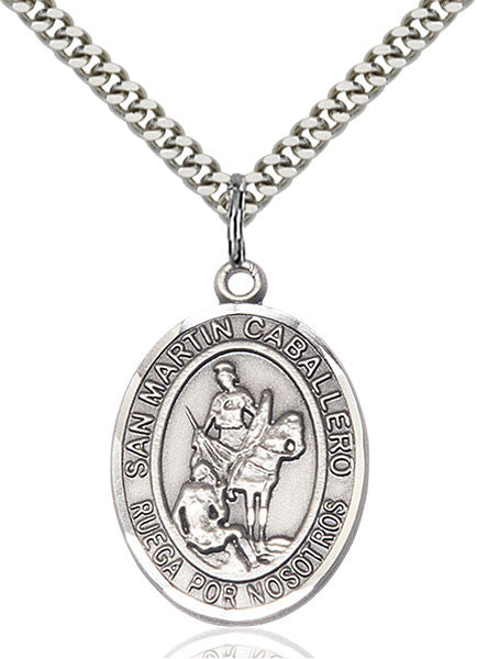 Sterling Silver San Martin Caballero Pendant