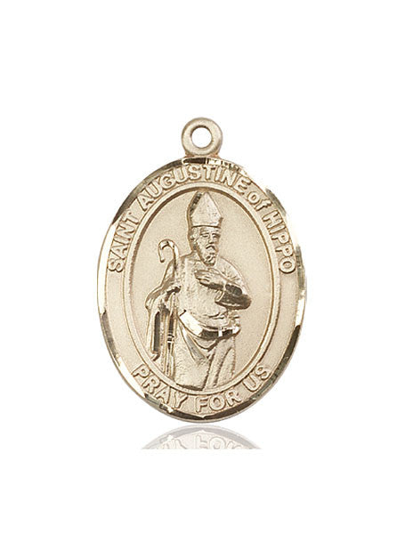 14kt Gold St. Augustine of Hippo Medal