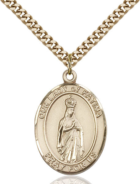 Gold Filled O/L of Fatima Pendant