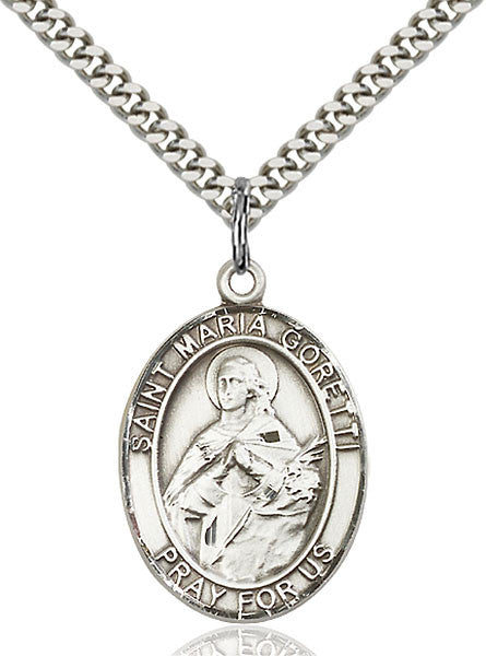 Sterling Silver St. Maria Goretti Pendant