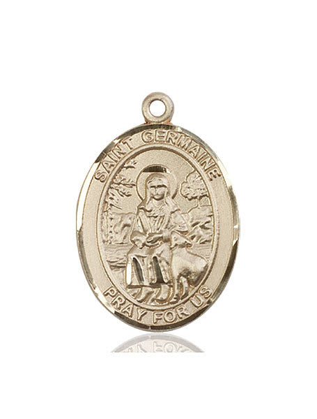 14kt Gold St. Germaine Cousin Medal