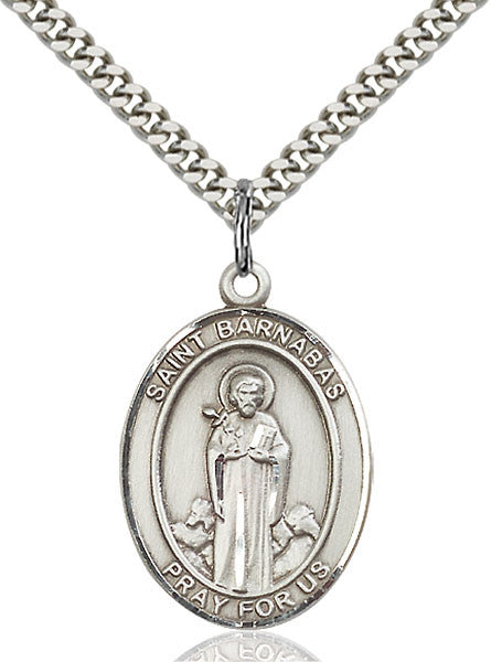 Sterling Silver St. Barnabas Pendant