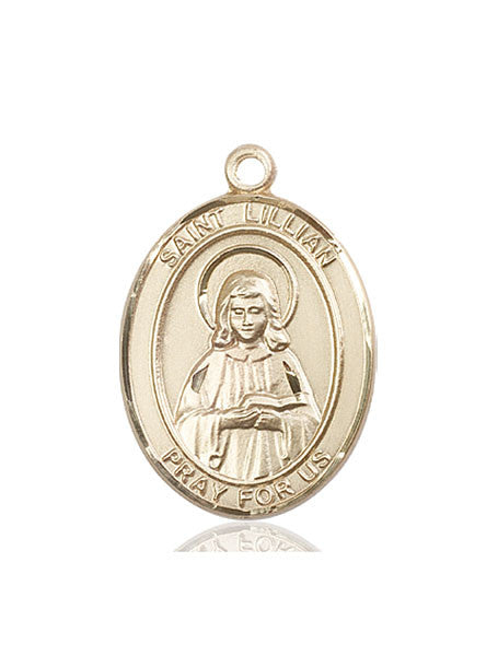 14kt Gold St. Lillian Medal